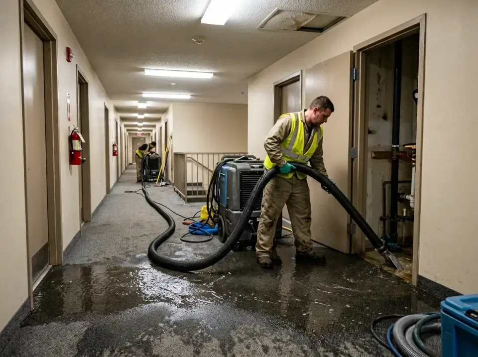 multi-unit-apartment-hallway-f-005 — frequently asked questions, Emergency Burst Pipe Water Extraction & Removal in Coronita…